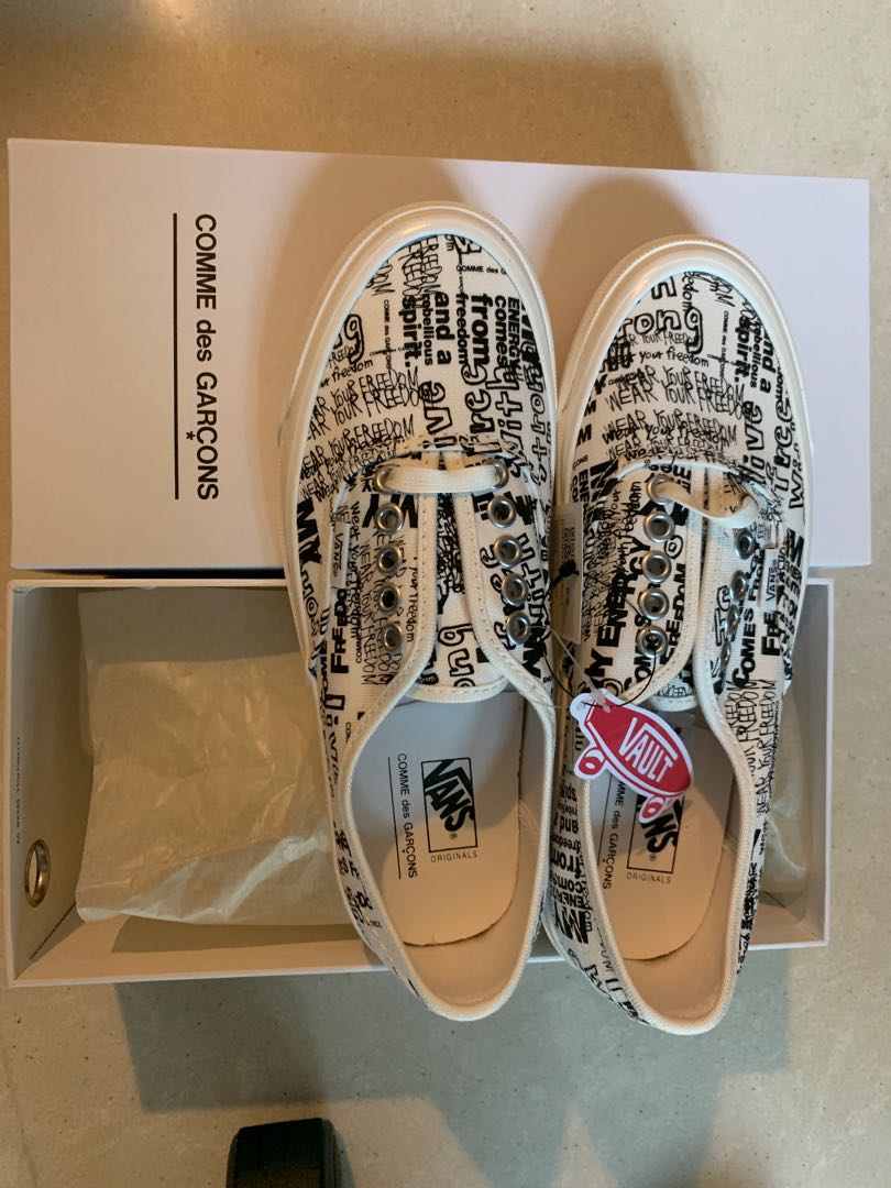 Vans x CDG Graffiti sneakers, Luxury, Sneakers Footwear on Carousell