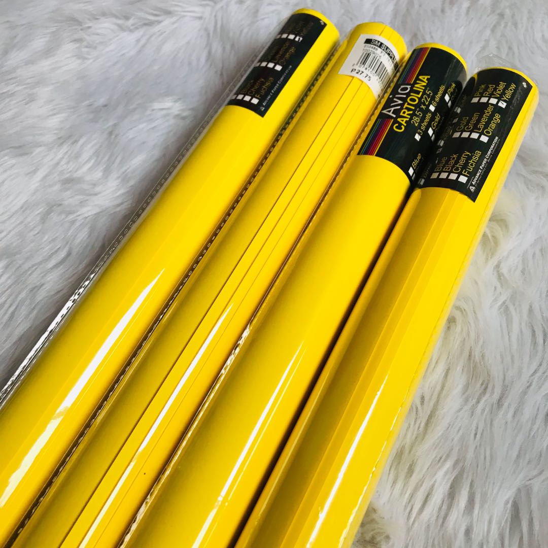 Yellow Cartolina Hobbies And Toys Stationary And Craft Craft Supplies And Tools On Carousell 4827