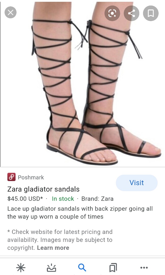 zara gladiator sandals
