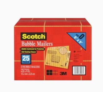 3M 9" Long x 6" Wide Self Seal Bubble Mailer Yellow (Category: Craft Supplies & Tools) located in Marikina City. Submitted by skowshop (Listing ID 1032491817, Image 1). Description: Bubble-cushioned for protection Self sealing closure Made in the USA Inside dimensions: 6 inch x 9 inch (15,2 cm x 22,8 cm) each 25 Bubble mailers.