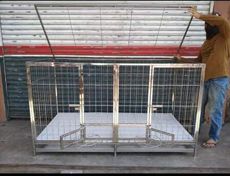 stainless dog cage