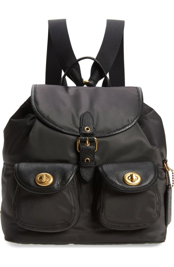 Coach nylon cargo shoulder discount bag
