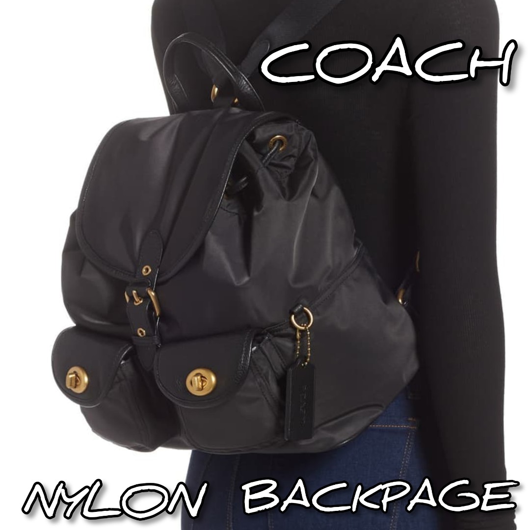 Coach nylon cargo discount backpack