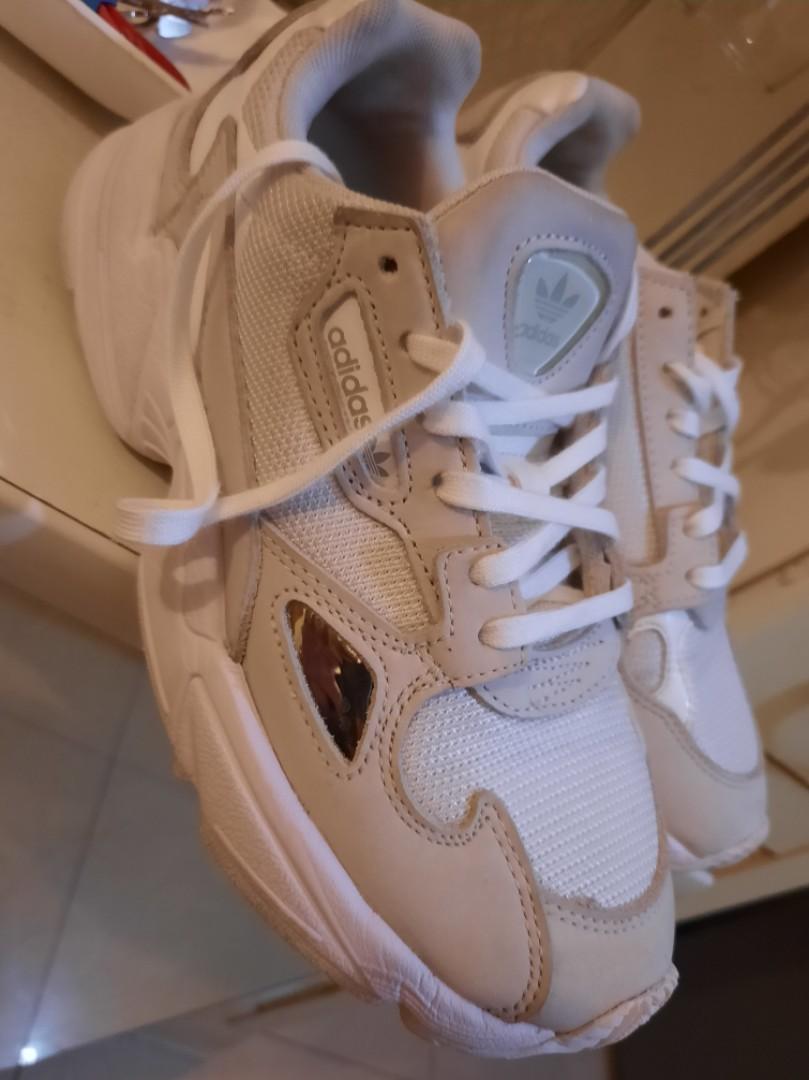 Adidas Originals Falcon White Womens - Authentic, Women's Fashion,  Footwear, Sneakers on Carousell