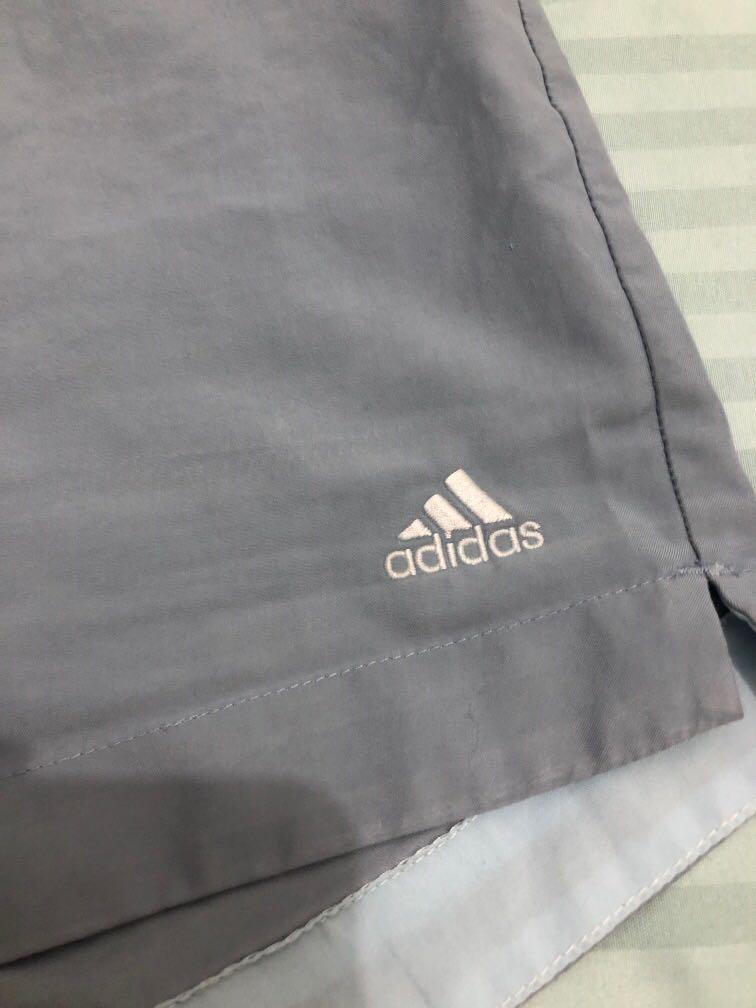 Adidas shorts (Category: Shorts) located in Quezon City. Submitted by ptriestodeclutter (Listing ID 1032522510, Image 2). Description: Authentic, blue grey adidas shorts Asian XS but has stretched so will fit medium, hence selling low.