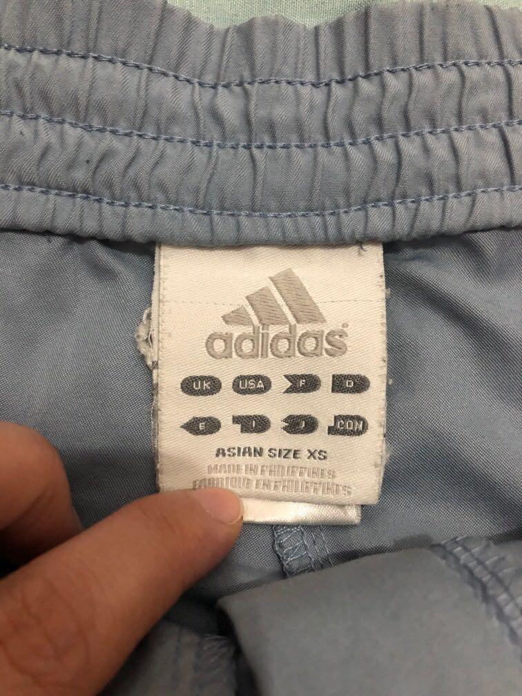Adidas shorts (Category: Shorts) located in Quezon City. Submitted by ptriestodeclutter (Listing ID 1032522510, Image 3). Description: Authentic, blue grey adidas shorts Asian XS but has stretched so will fit medium, hence selling low.