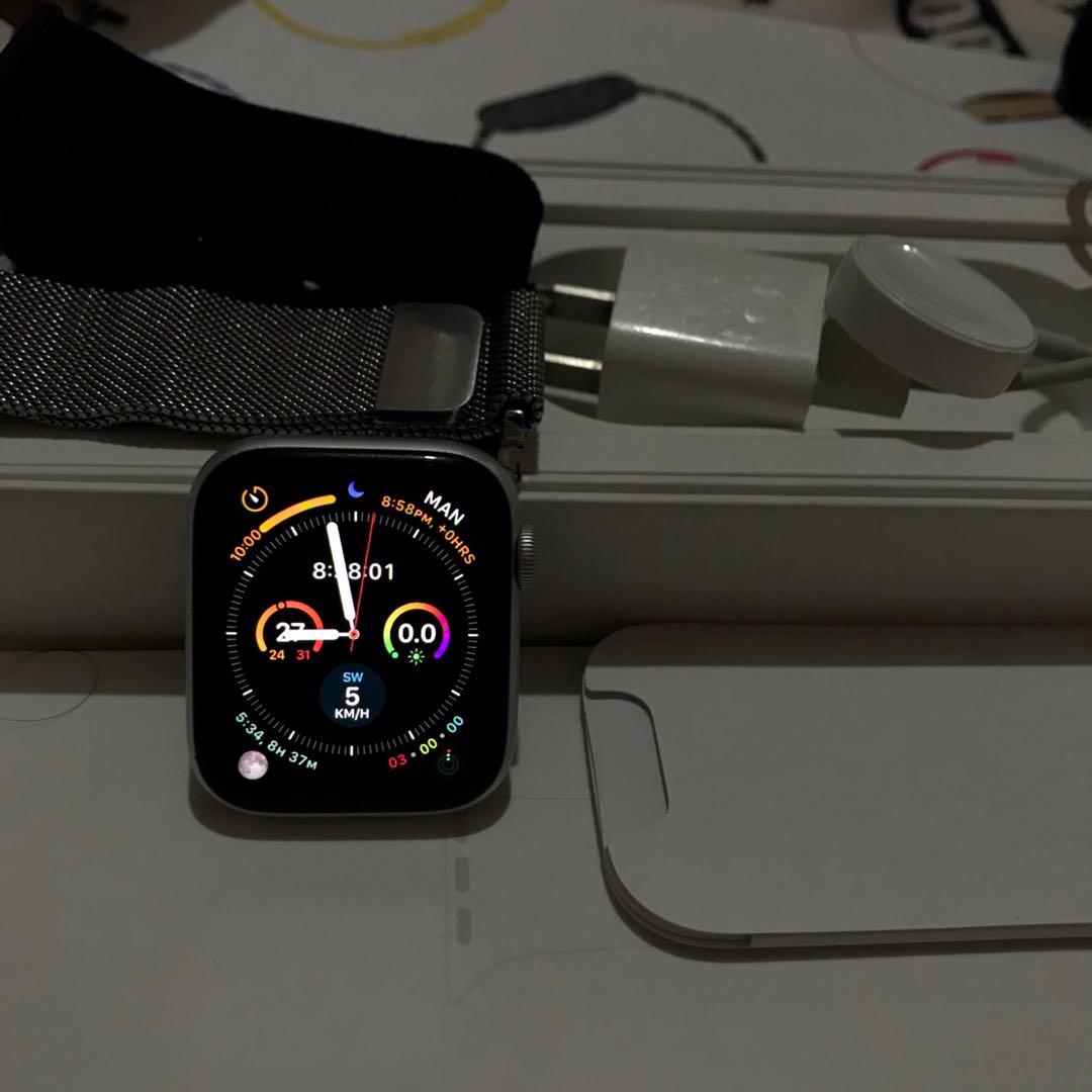 Apple Watch Series 4 Silver 44mm Available On Carousell