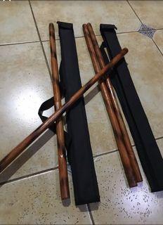 Arnis (yantok lightweight)with ballistic nylon case with carry on shoulder strap