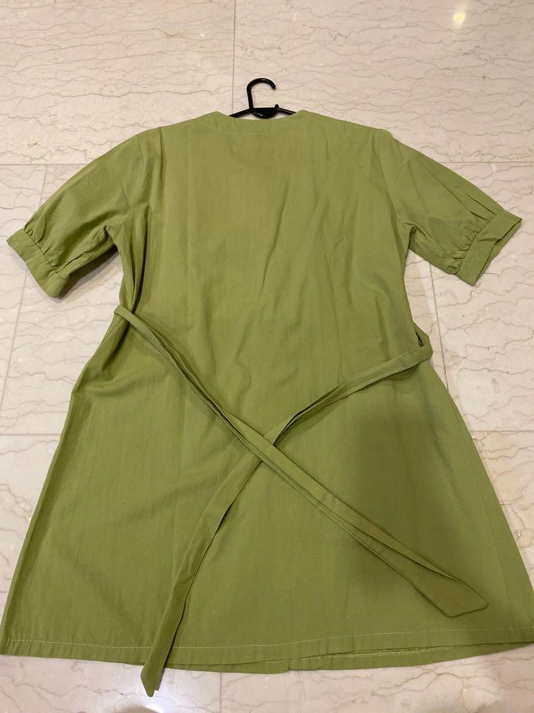 avocado green dress