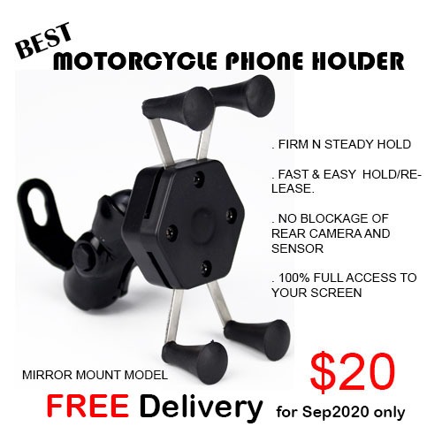 motorcycle phone grip