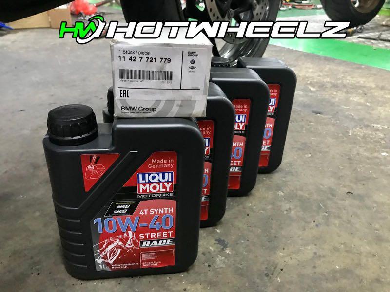 BMW S1000XR Engine Oil Change, Motorcycles, Motorcycle Accessories on