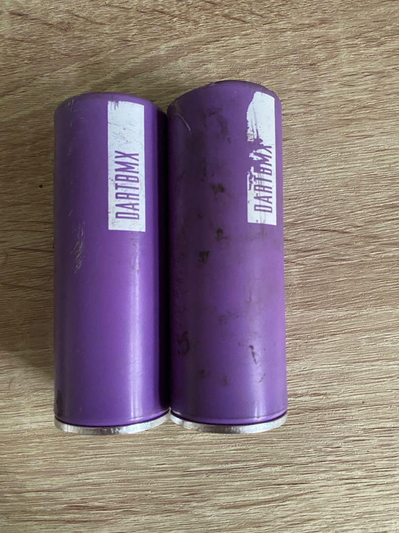 purple bmx pegs