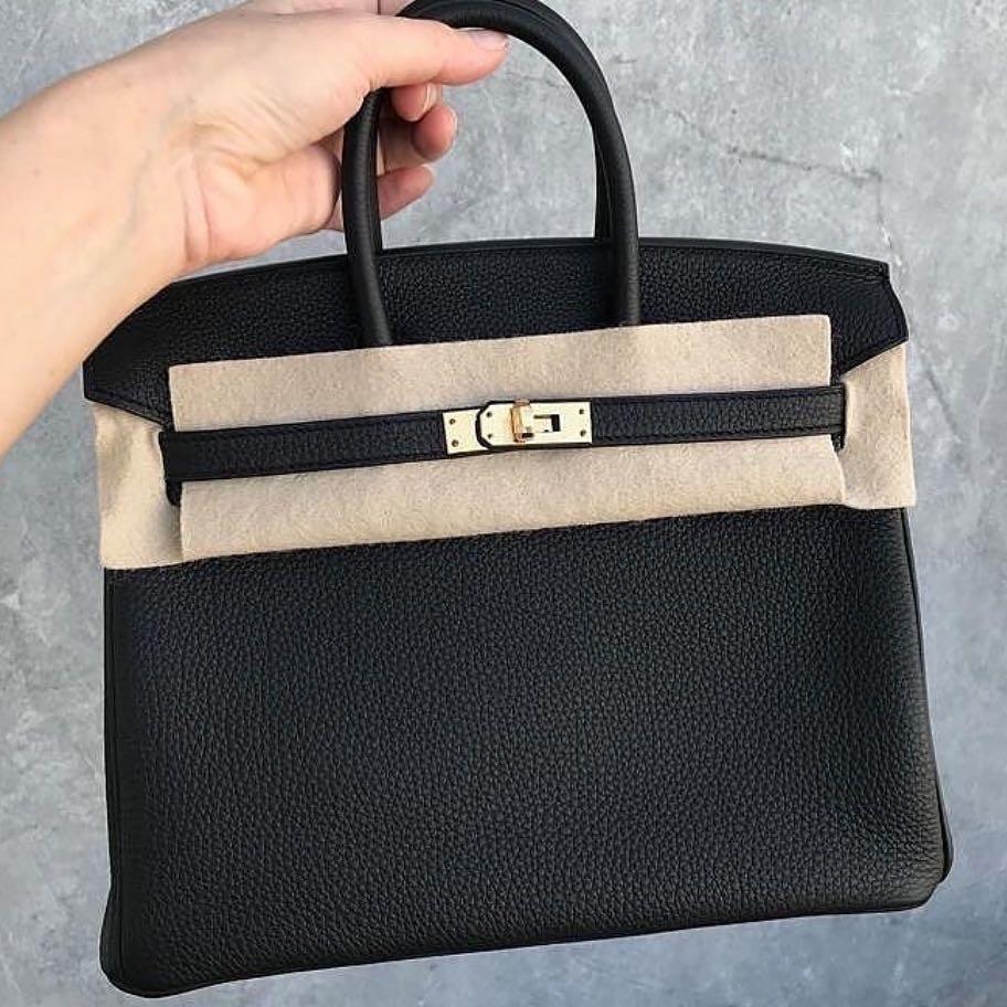 Hermes Birkin 25 Etoupe Swift PHW, Luxury, Bags & Wallets on Carousell