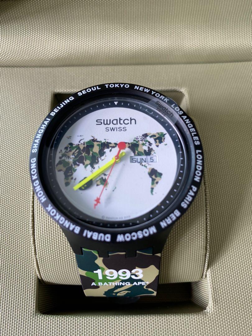 BNIB Swatch x BAPE Big Bold Global Edition Luxury Watches on Carousell