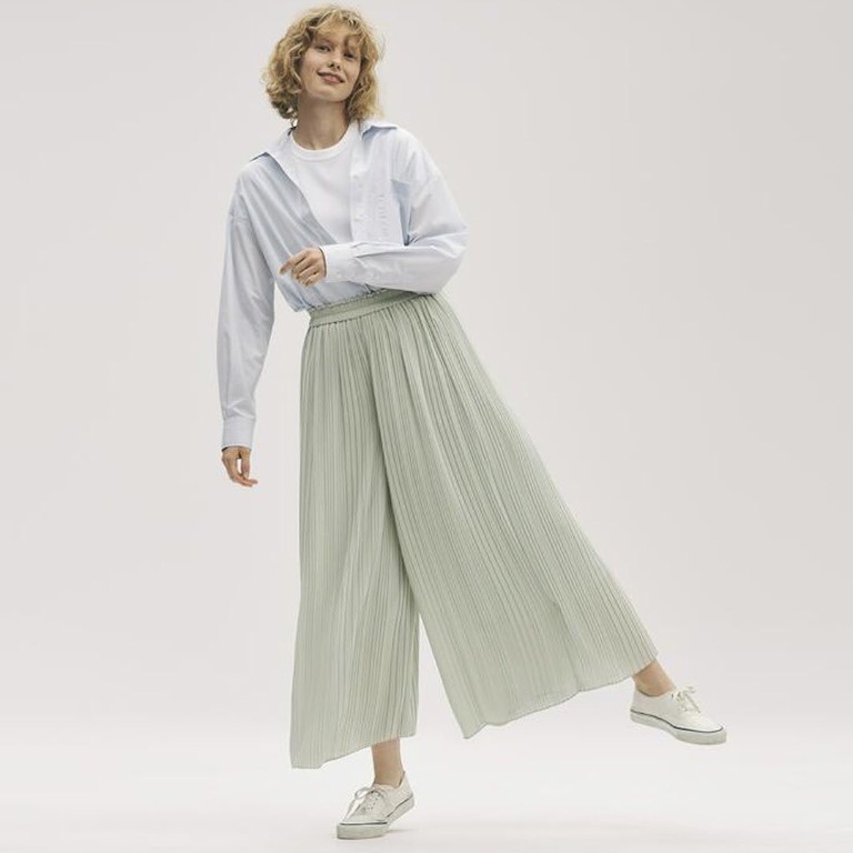 Chiffon pleated trousers new arrivals
