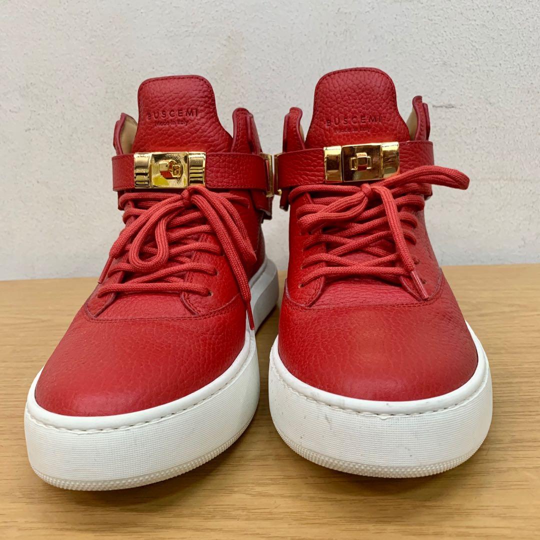 Buscemi | Shoes | Mens Buscemi Red Size 42 High Tops Sneakers | Poshmark