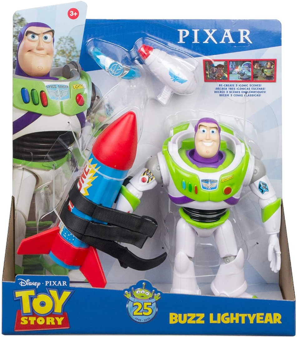 Buzz lightyear with rocket toy story Hobbies Toys Collectibles