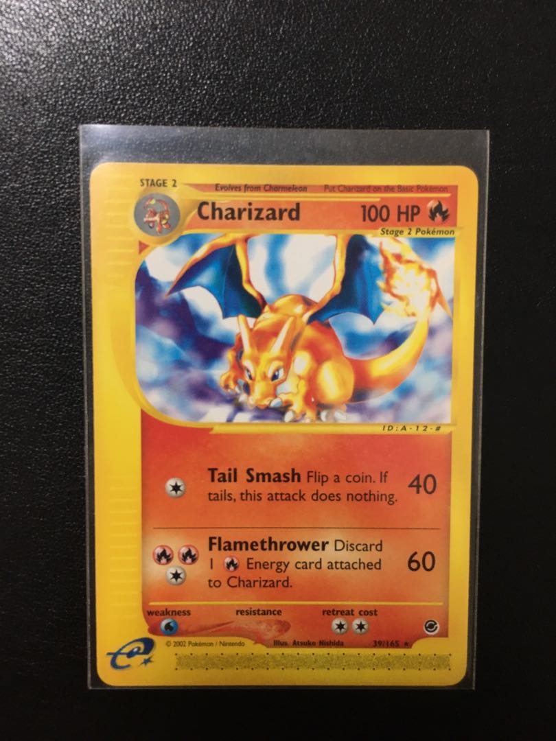 Original Rare Charizard Expedition Set Collection 39 165 Classic Pokemon Card Pokemon Trading Card Game Cards Merchandise Toys Hobbies Itservesynergy Org