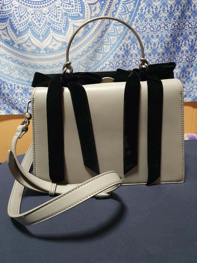 Velvet bow detail new arrivals top handle bag