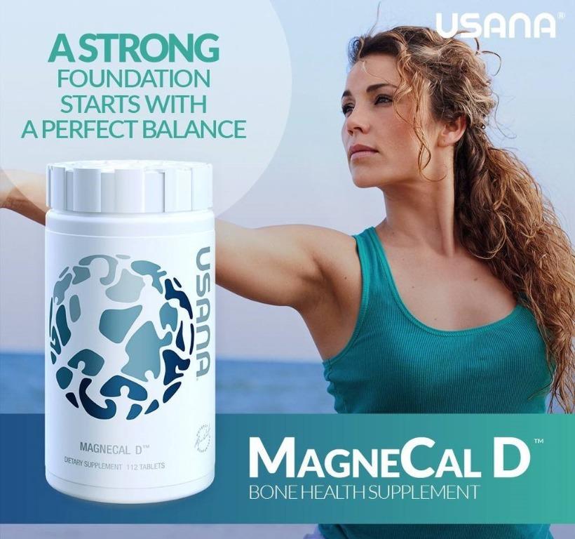 MagneCal D, USANA (FREE SHIPPING) 112 Tablets A balanced magnesium and calcium supplement
