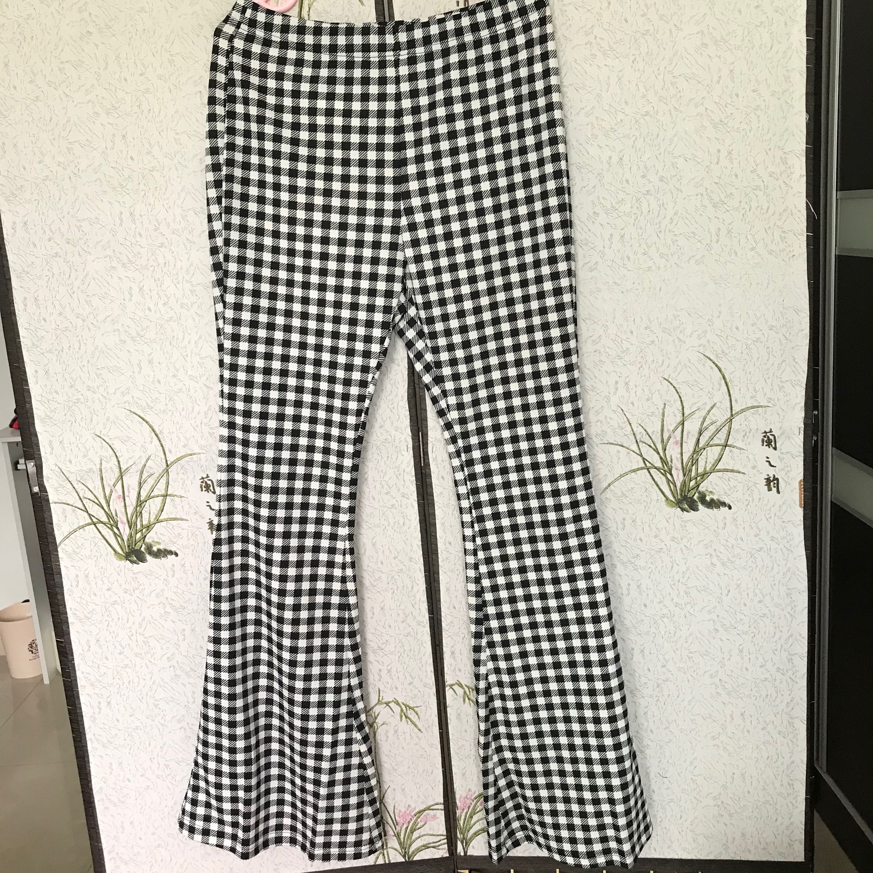 Checkered bell bottoms new arrivals