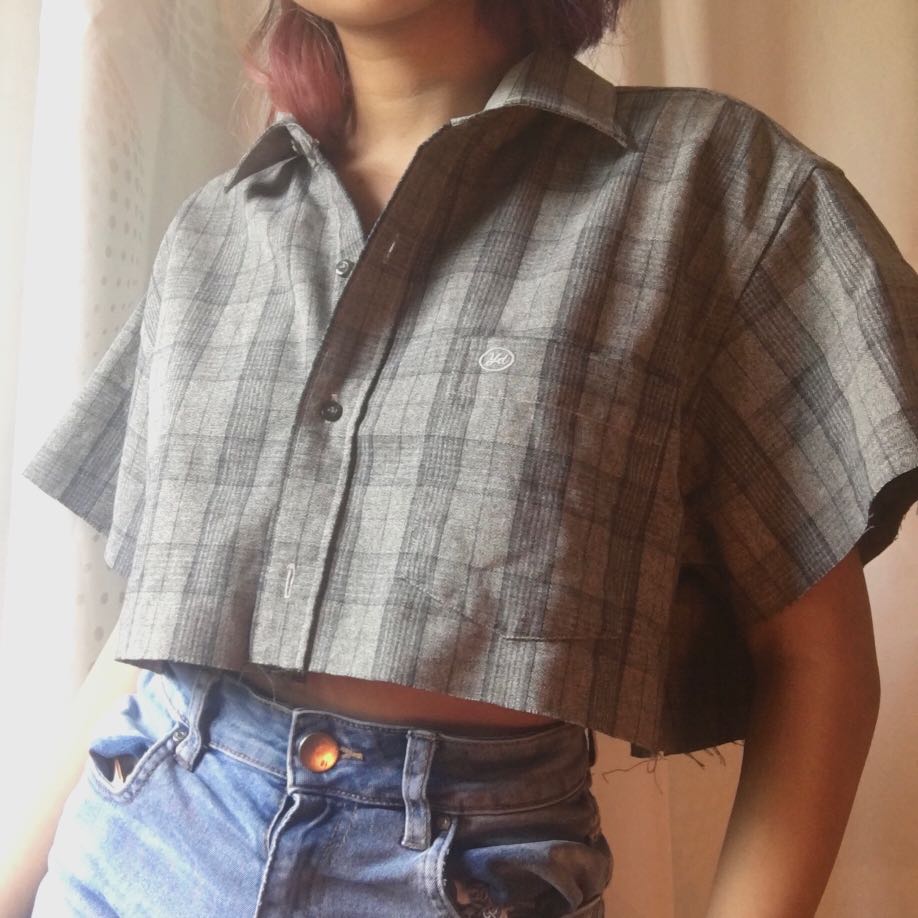 checkered polo shirt