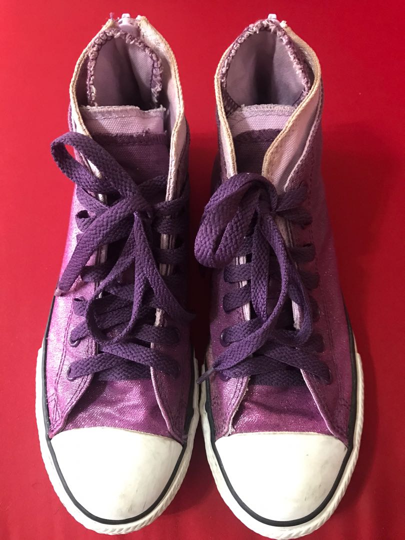 Converse back zip high top sneaker store