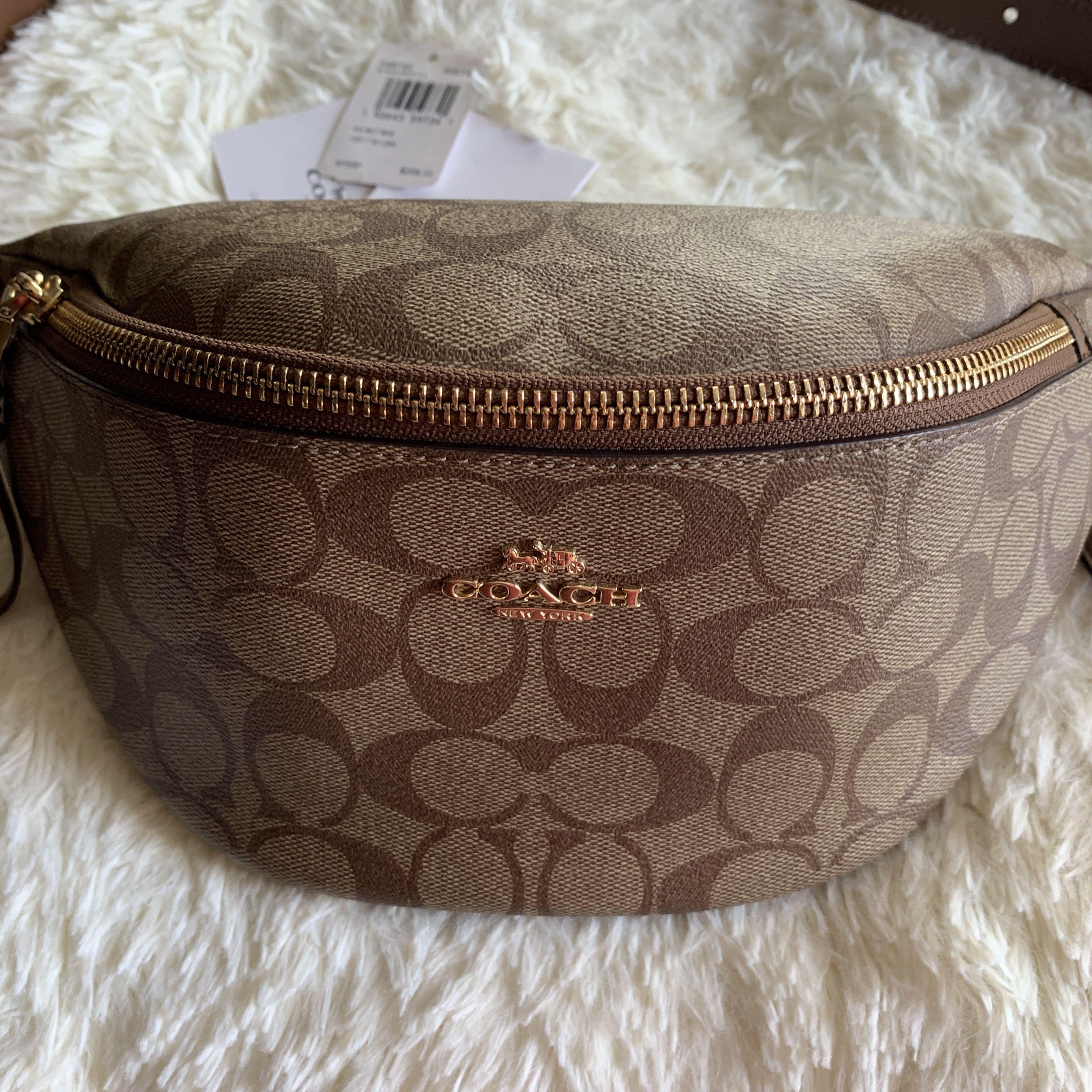 Coach belt bag discount signature