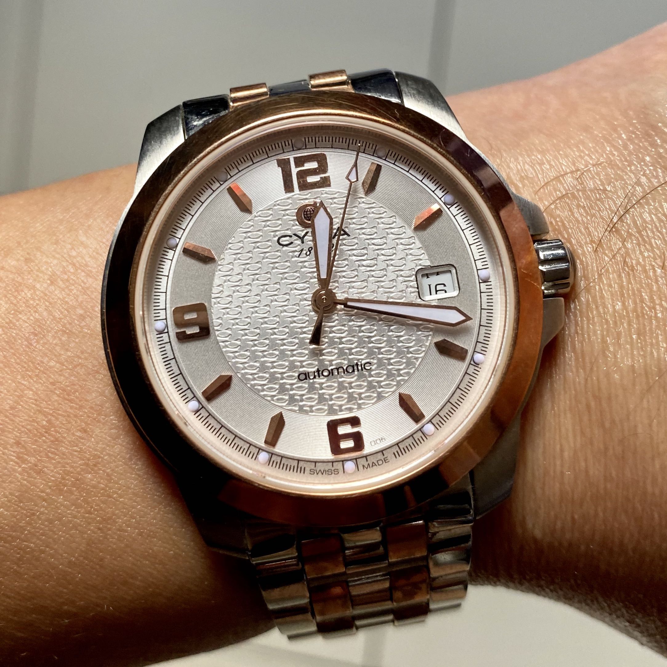Cyma swiss outlet watch price