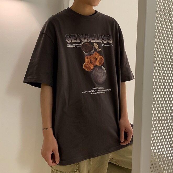 dark grey oversized shirt