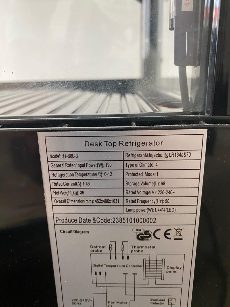 Desk top refrigerator Mini bar, TV & Home Appliances, Kitchen Appliances, Refrigerators