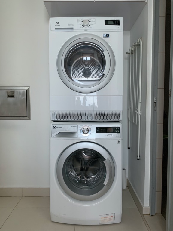 Electrolux Washer and Dryer Set with Stacking Rack with 3 mo