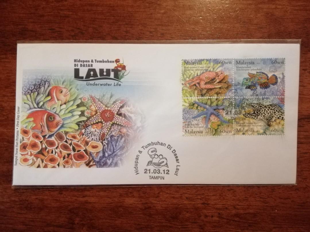 Fdc Malaysia 2012 Hidupan Tumbuhan Di Dasar Laut 4v Antiques Stamps On Carousell