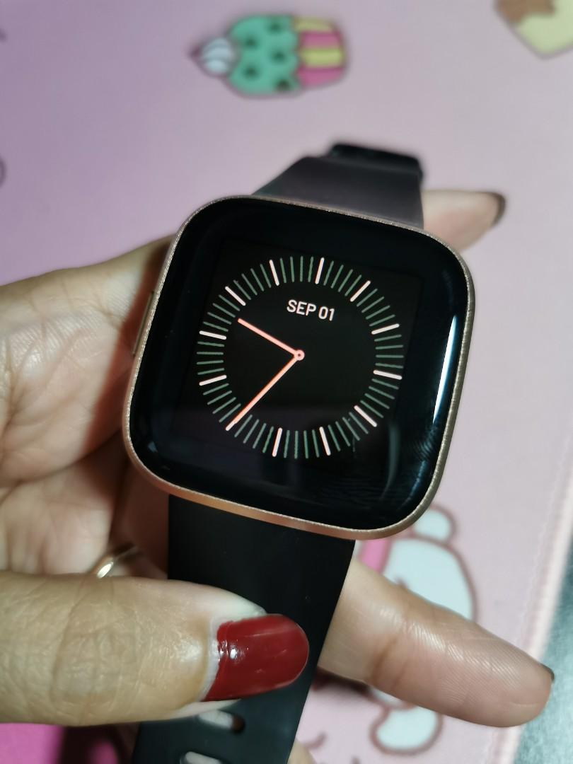 Fitbit versa 2 Rose gold no box Mobile Phones Gadgets Wearables Smart Watches on Carousell