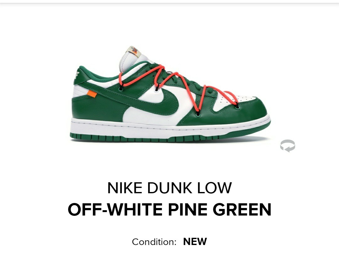 Nike x Off-White Dunk Low Pine Green 