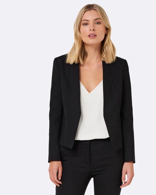 Black blazer forever 21 clearance
