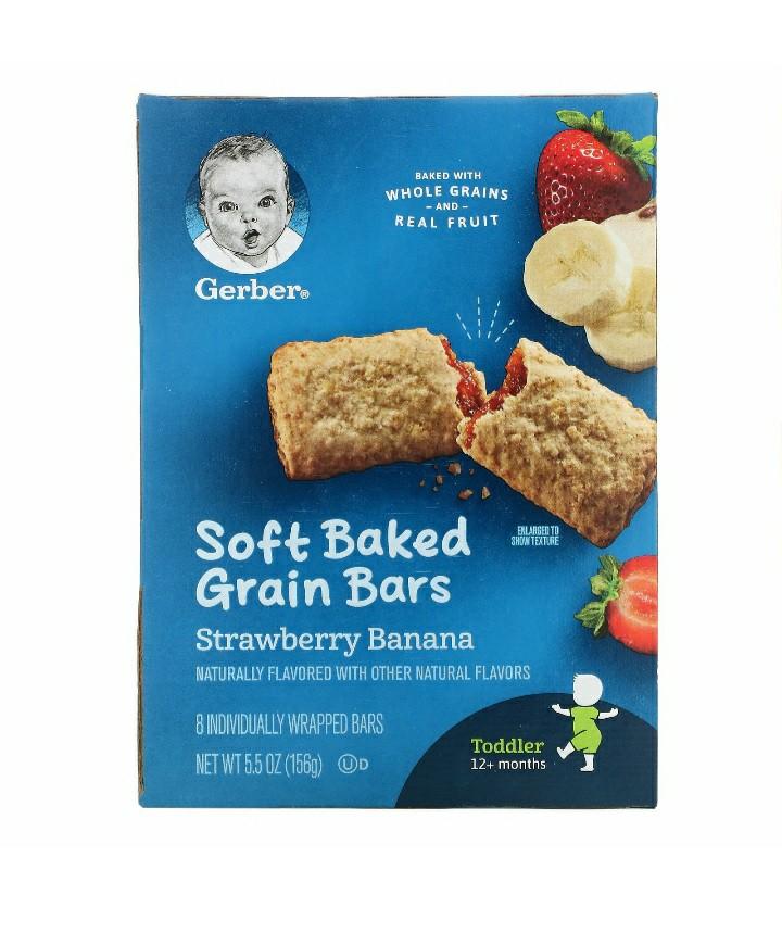 Gerber Teething Wafer Soft Baked Grain Bars Baby Biscuits