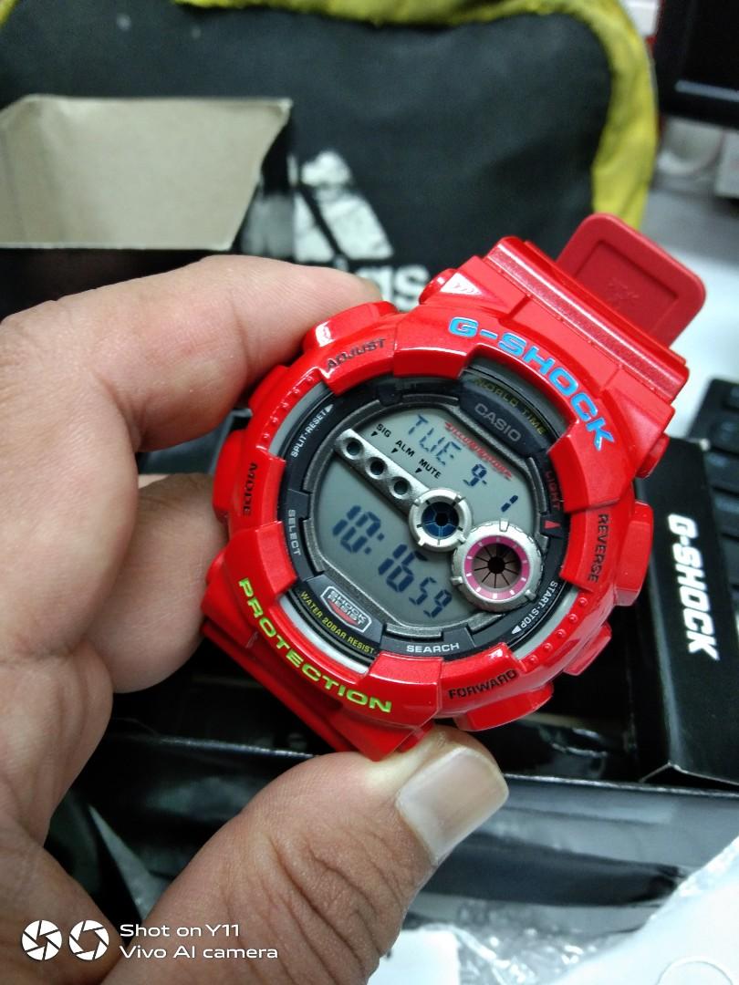 G SHOCK GD100 original hyper merah ducati bnb fullset box