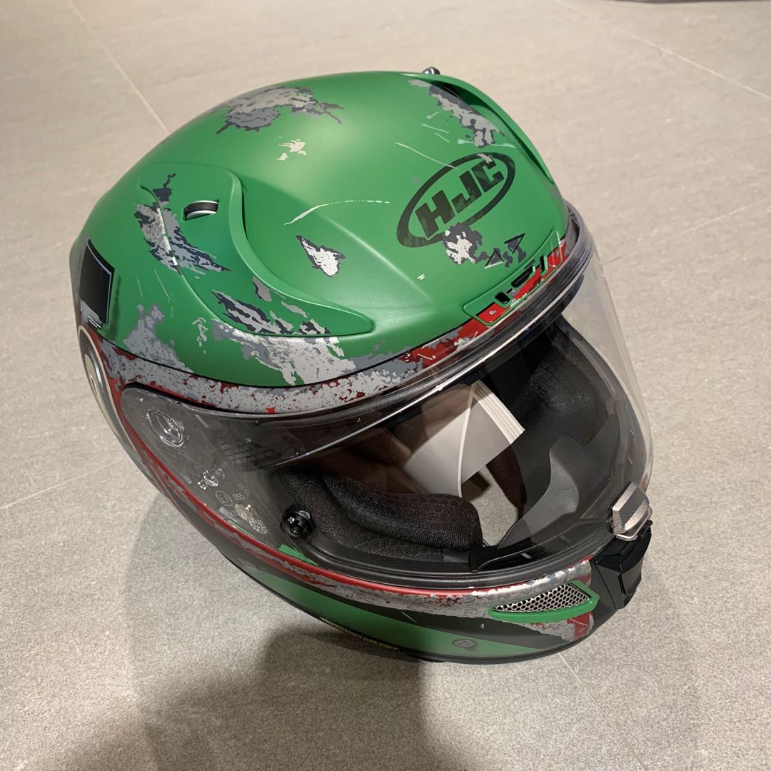 HJC RPHA 11 Boba Fett helmet, Motorcycles, Motorcycle Accessories on Carousell