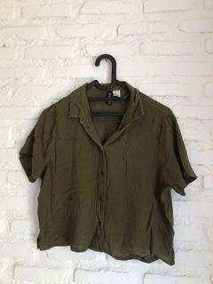 h&m army shirt