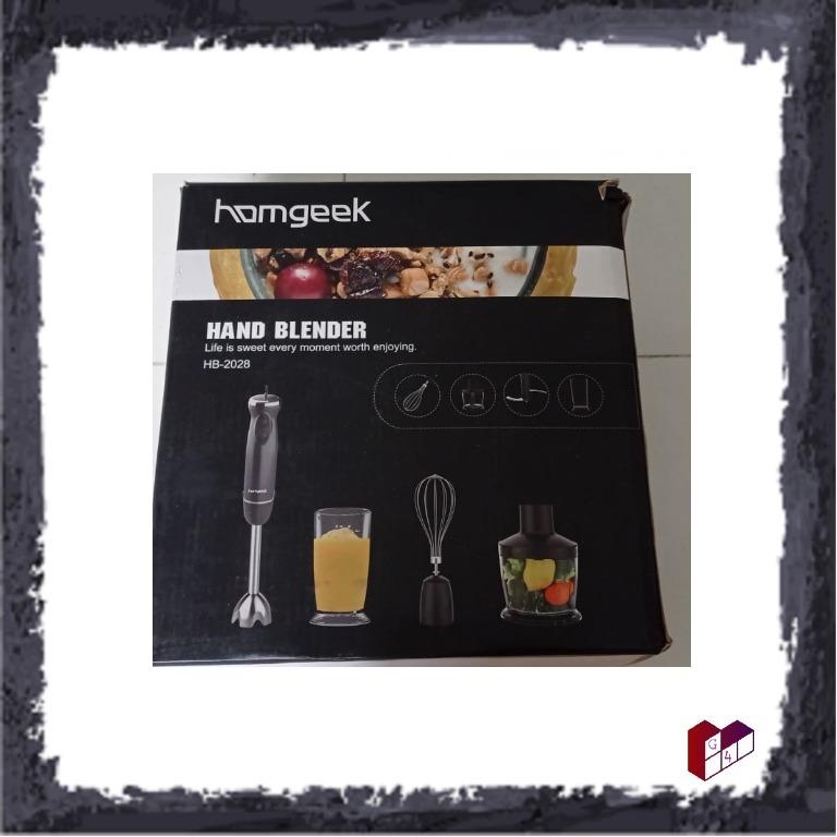 Homgeek Hand blender HB2028, TV & Home Appliances, Kitchen Appliances
