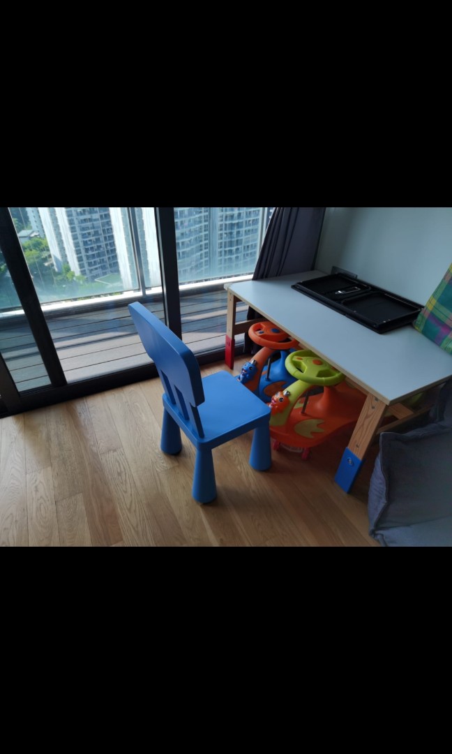 IKEA Children Study and Play table with 1x Chair, Babies & Kids, Baby
