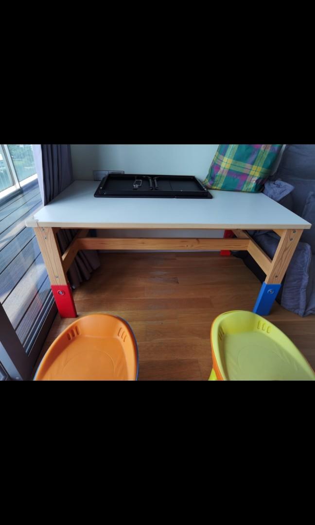 IKEA Children Study and Play table with 1x Chair, Babies & Kids, Baby