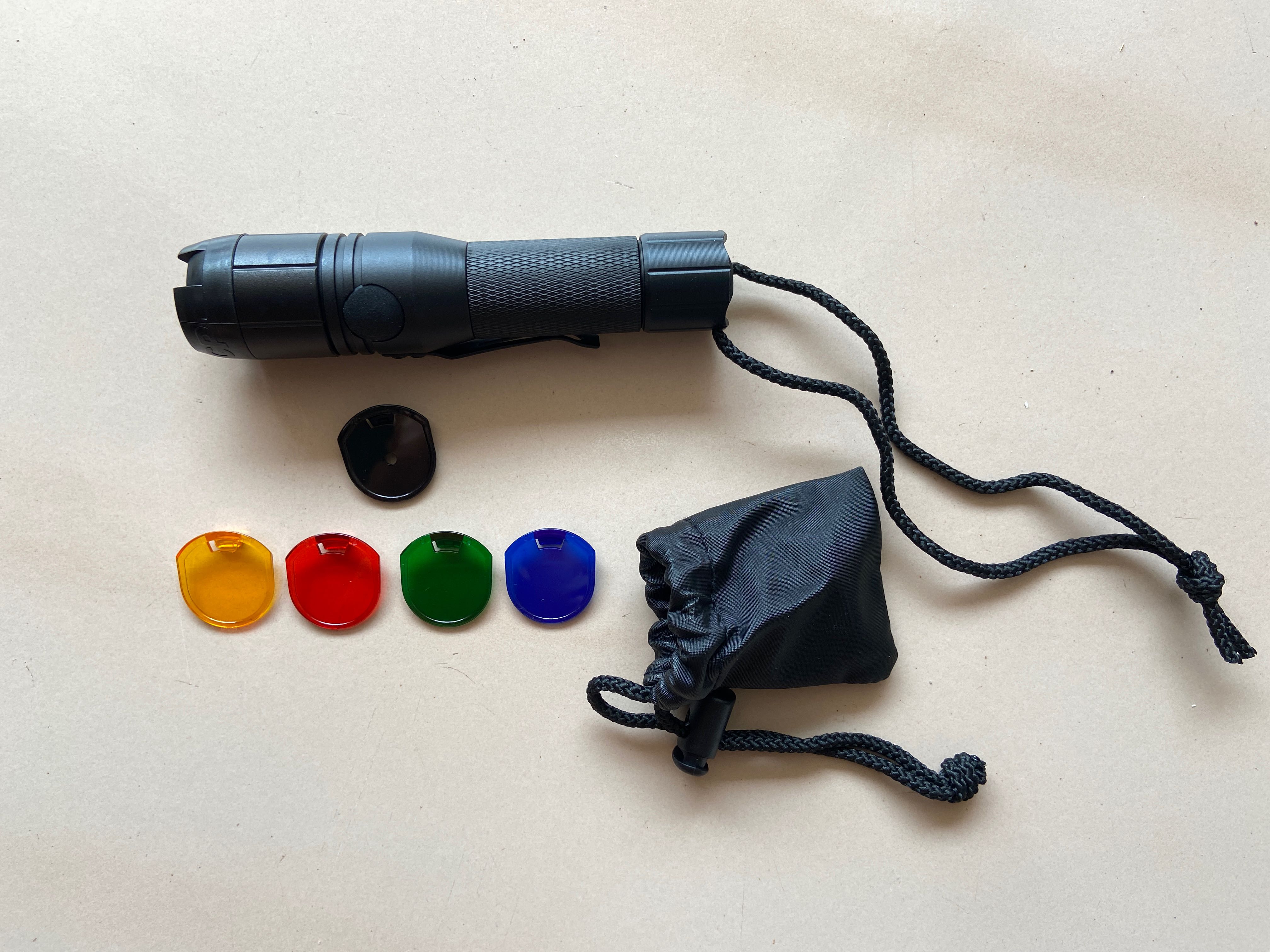 SAF Army/Navy LED Flashlight with 4 color filters, Photography ...
