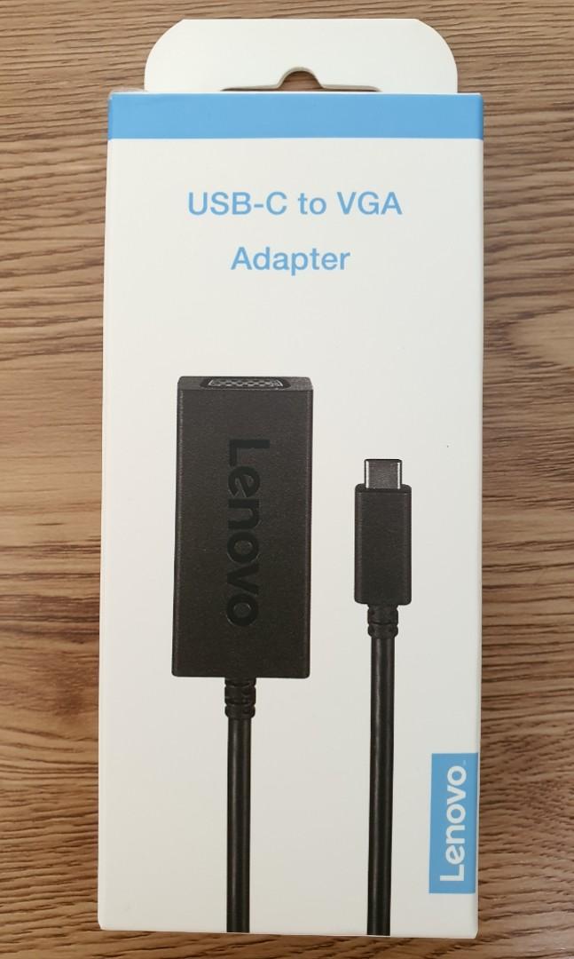 Lenovo USBC to VGA Adapter (Brand New), Computers & Tech, Parts