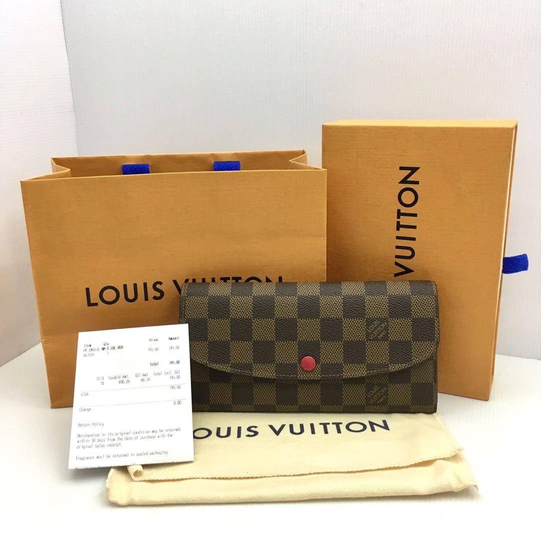 LV Wallet with box, Luxury, Bags & Wallets on Carousell