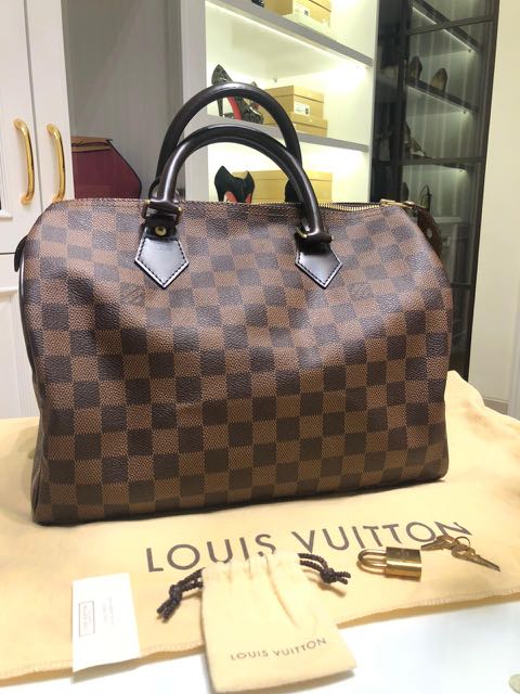 Louis Vuitton Speedy 30 LV speedy tas LV authentic, Barang Mewah, Tas \u0026  Dompet di Carousell
