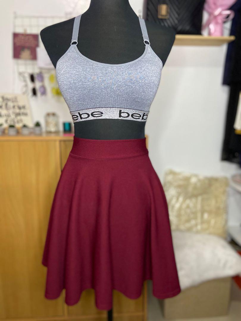 Maroon skater skirt (Category: Skirts) located in San Jose del Monte. Submitted by _ecjc (Listing ID 1032459091, Image 2). Description: .
