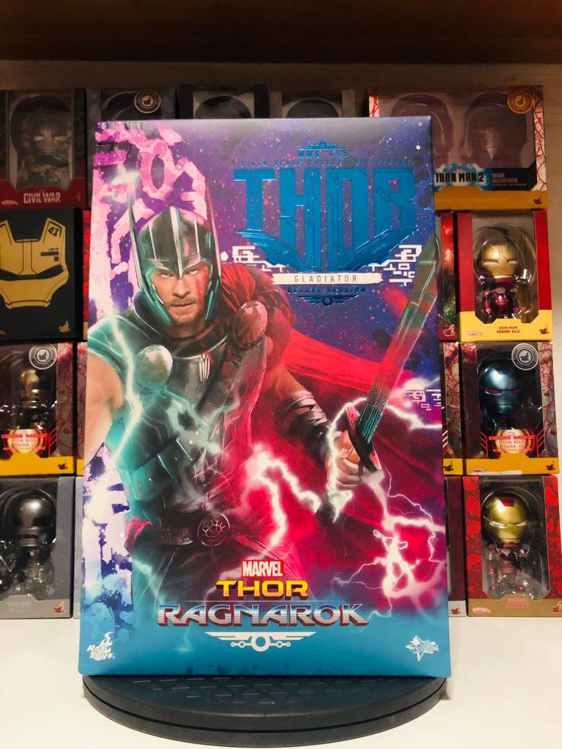 Marvel Avengers Thor Ragnarok Hot Toys 1 6 Scale Mms445 Gladiator Thor Deluxe Version Collectible Figure Toys Games Bricks Figurines On Carousell