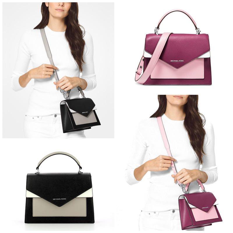 Ludlow medium logo and leather clearance satchel